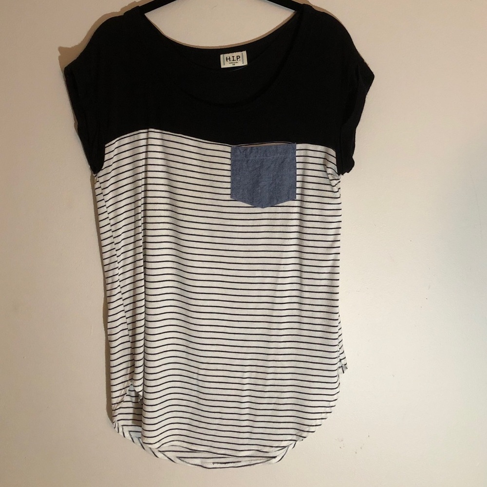 Denim pocket T-shirt